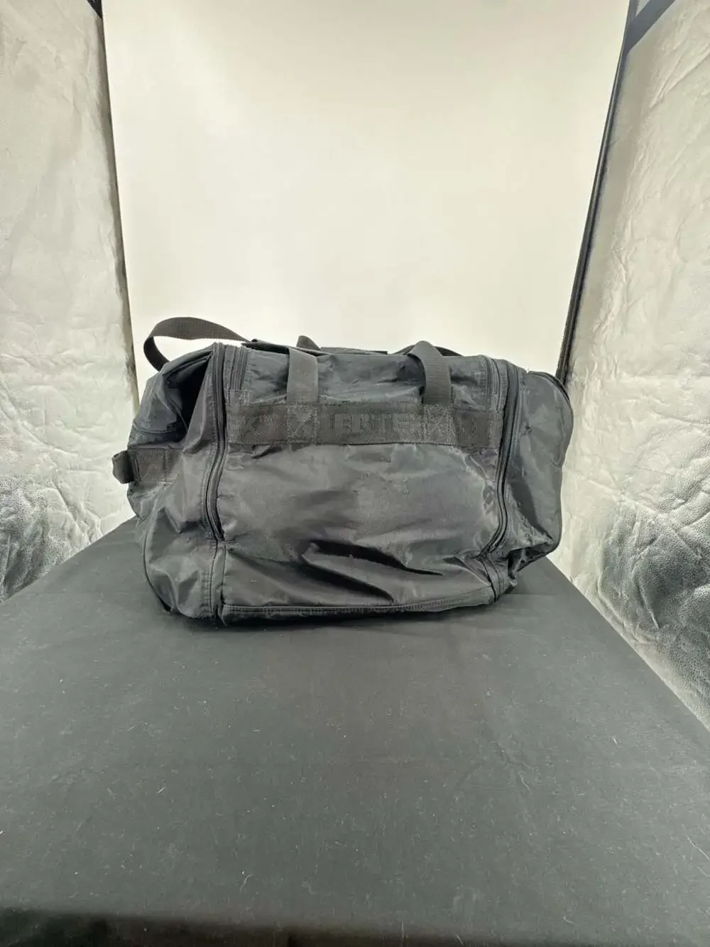 Vintage Eddie Bauer EBTEK Black Nylon Gear Duffle Bag